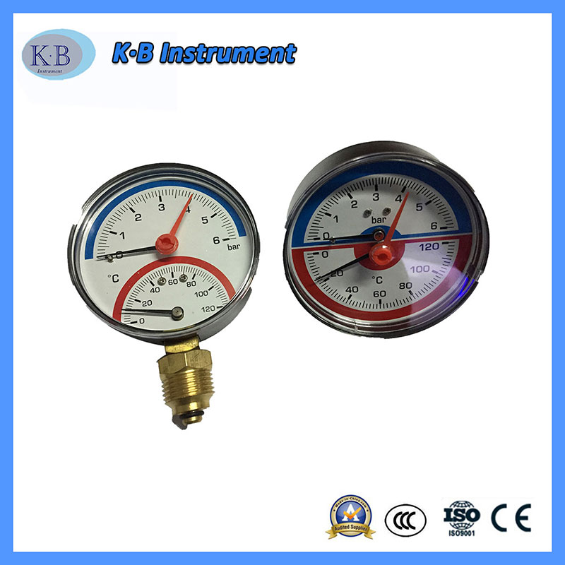 Hőmérsékletmérő, mechanikus nyomásmérő és hőmérséklet mérő